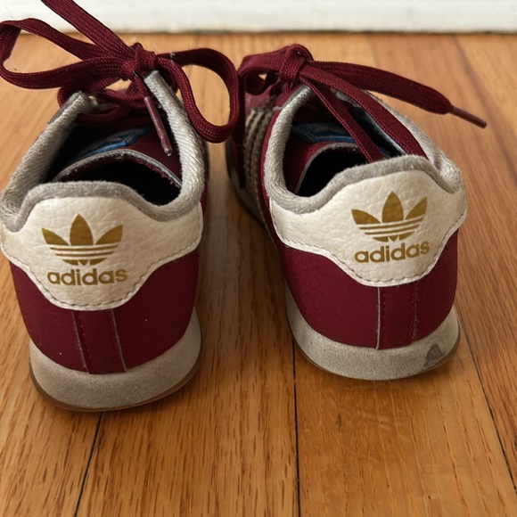 Adidas Samoa toddler maroon red sneakers - Picture 4 of 13